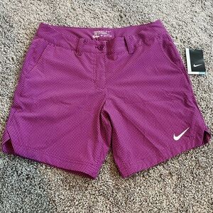NWT Nike Golf Women’s Shorts- size 8- purple